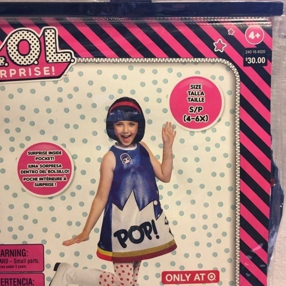 Disguise LOL Surprise Pop Heart Costume Kids Small New Deluxe Target Exclusive